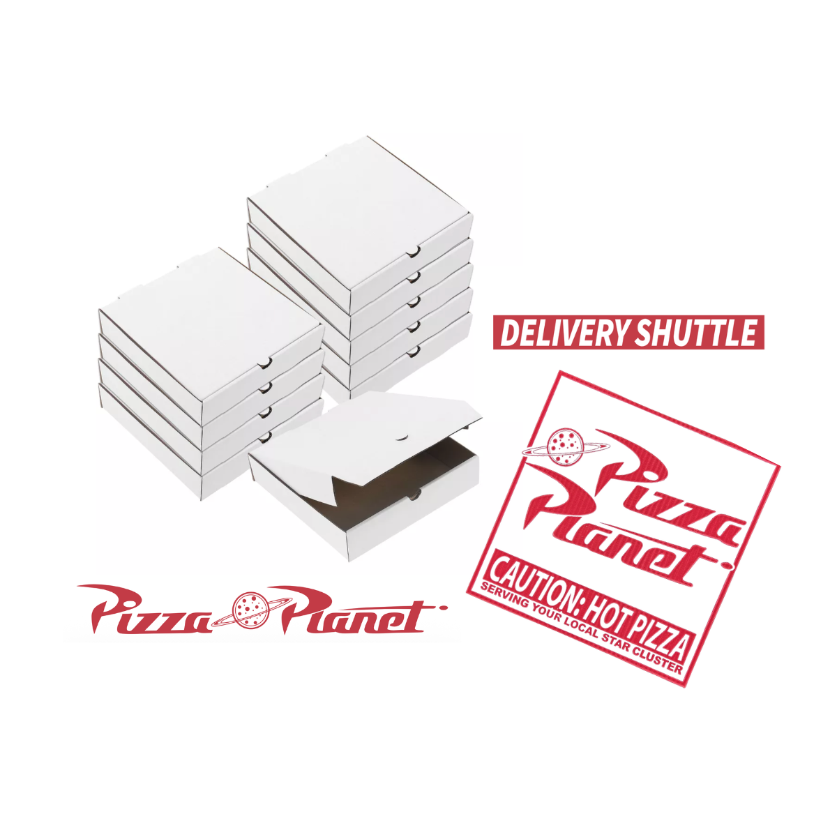Pizza Planet DIY Pizza Box Moodboard