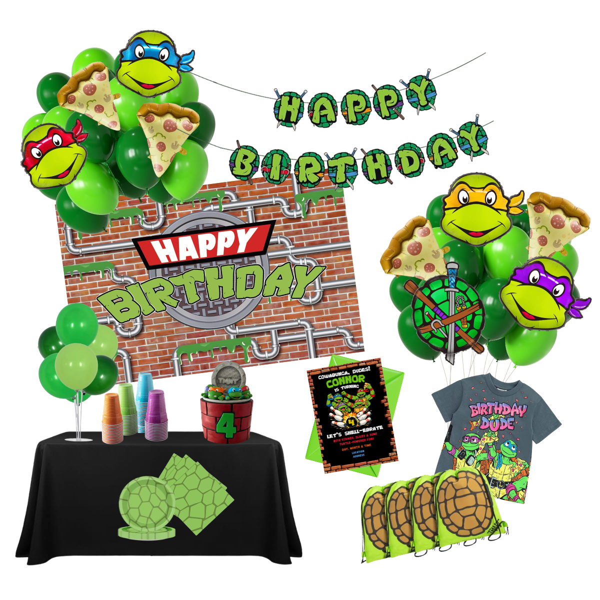 TMNT Birthday Bash Moodboard